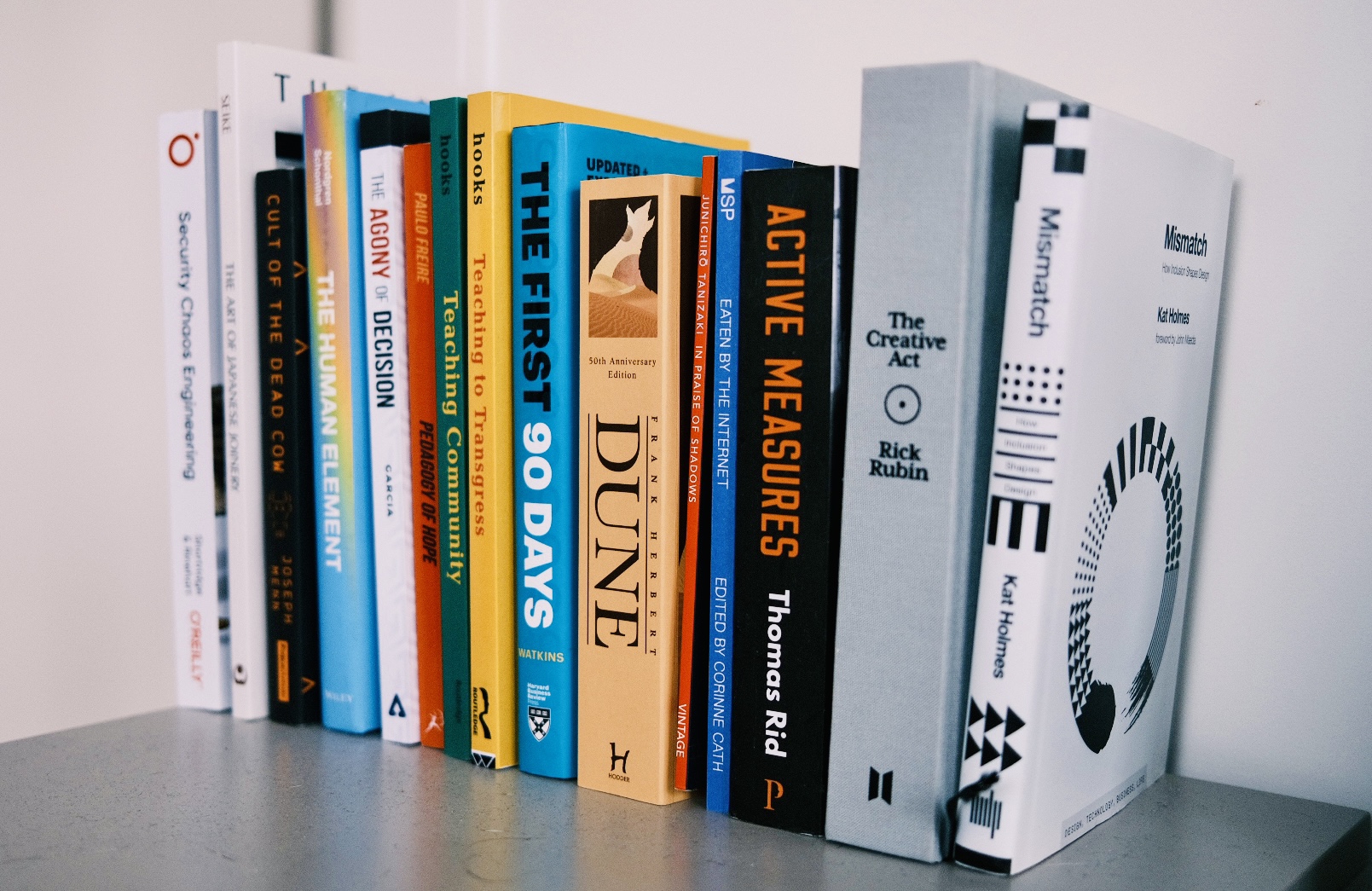 picture of some books included in the reading list